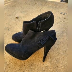 Impo Bow Black Stiletto Booties